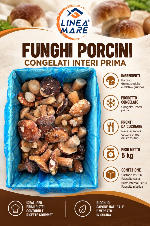 Funghi Porcini interi prima