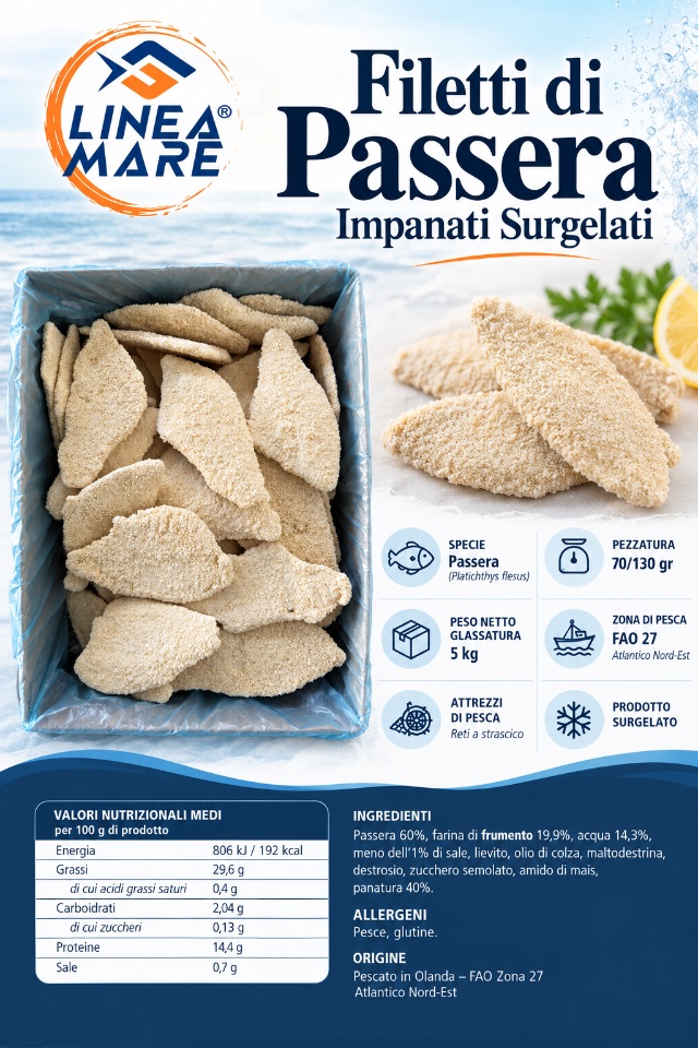 Filetti di passera panati